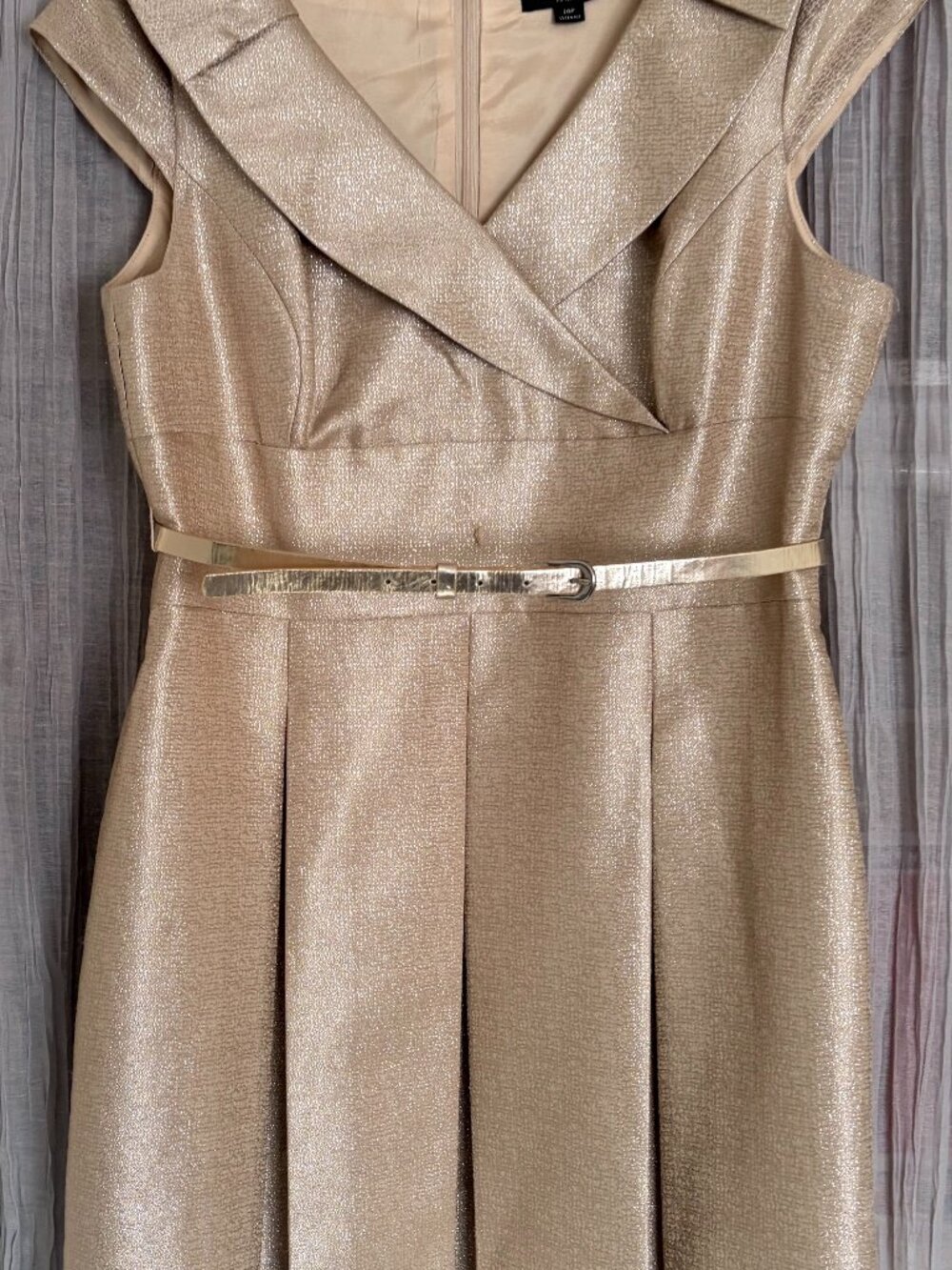 Tahari Arthur S. Levine metallic cocktail dress, Size 14P